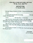 Đơn đề nghị đổi con đấu và giấy chứng nhận đăng ký mẫu dấu